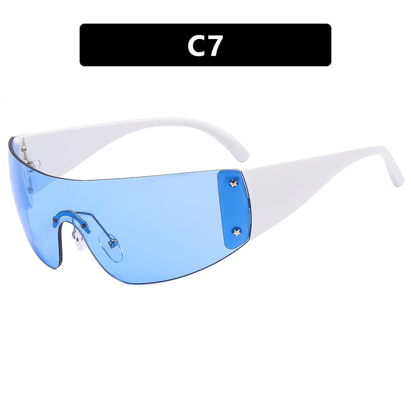 Damen futuristische Sport-Sonnenbrille Brehn