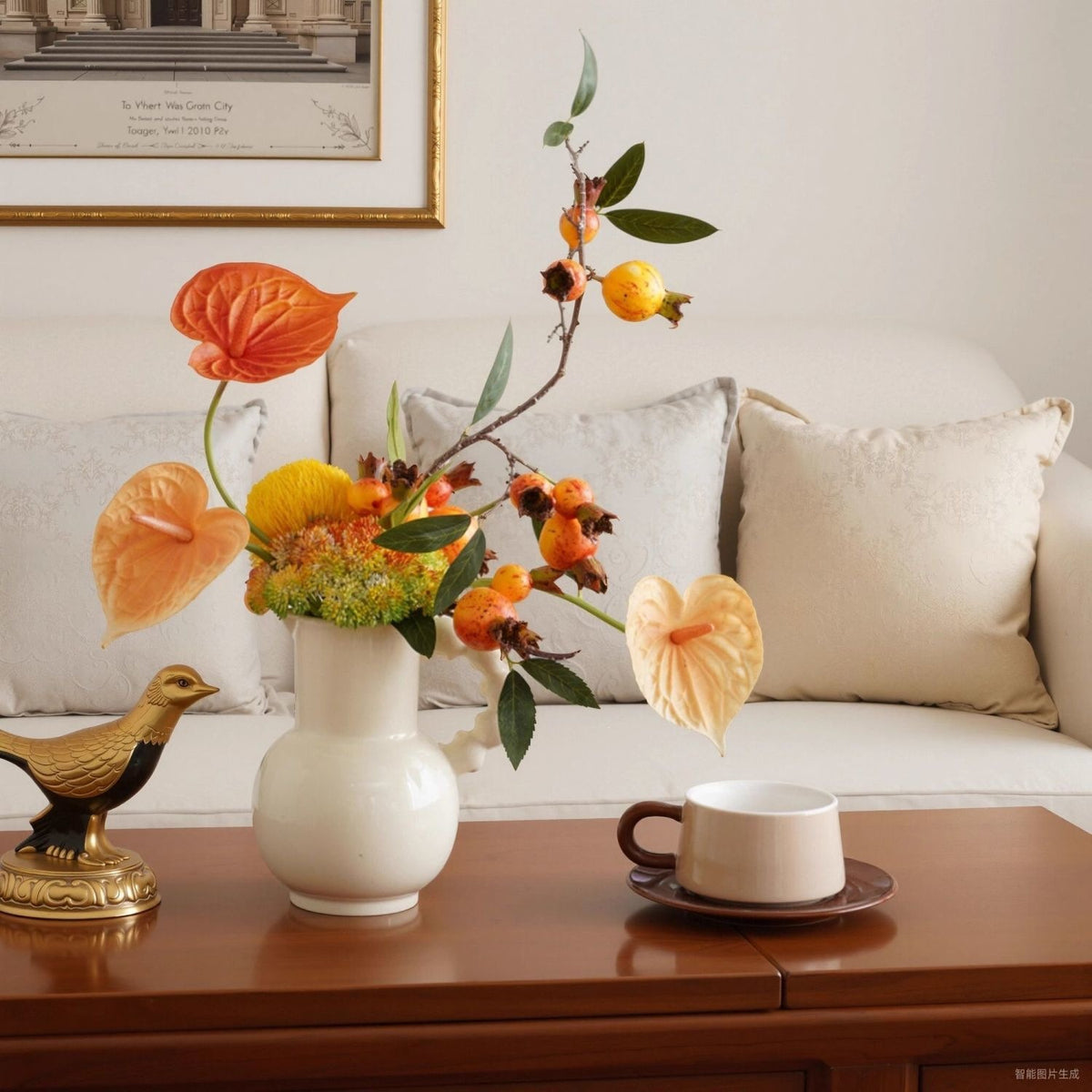 Elegante Blütenarrangement