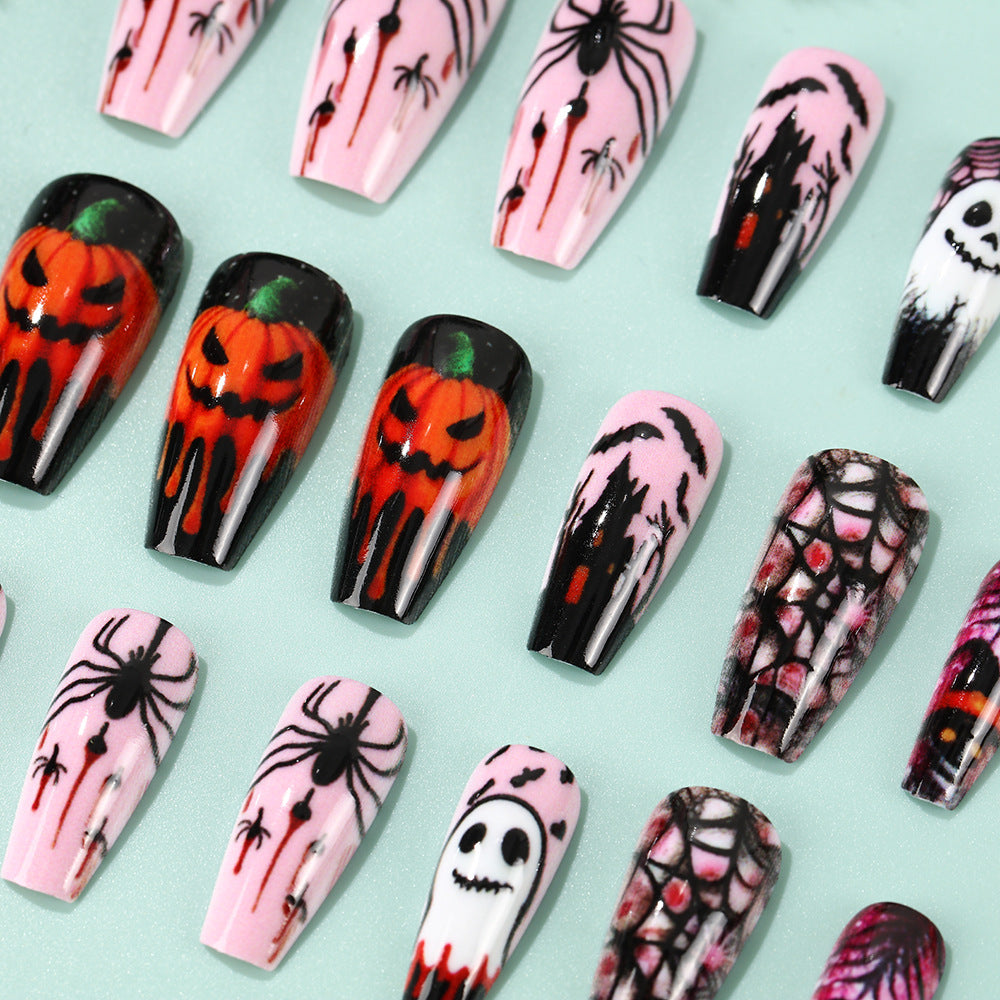 Kreatives Halloween-Kunstnagelset Brehn