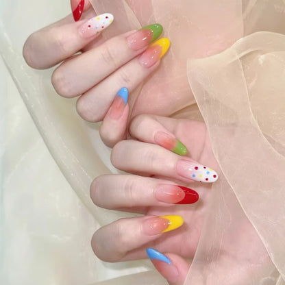 Künstlerische Ombre-Nagelverlängerungen