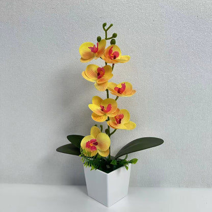 Realistische künstliche Orchideenblütenarrangement für die Innenausstellung