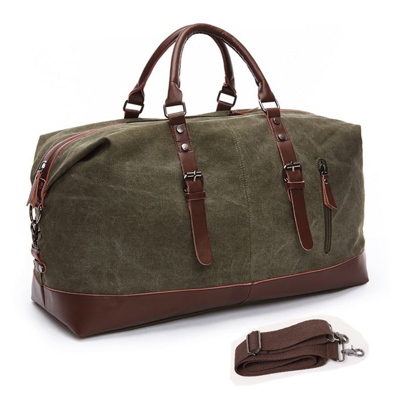 Geräumige Reisetasche Aus Robustem Canvas und Leder Brehn