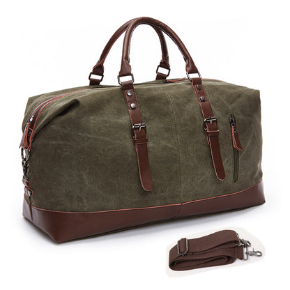 Geräumige Reisetasche Aus Robustem Canvas und Leder Brehn
