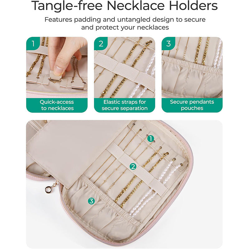 Schmuck-Organizer Tasche mit Seitlichen Fächern Brehn