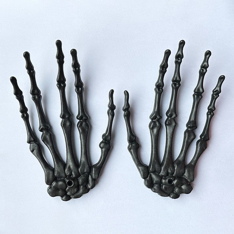 Bewegliche Skelett-Hand Erdspieße für Halloween-Gartendekoration aus wetterfestem Kunststoff