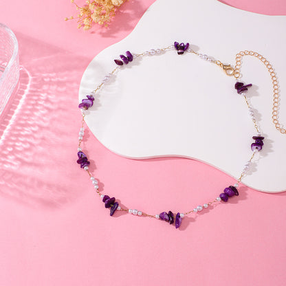 Elegante florale Perlenkette Brehn