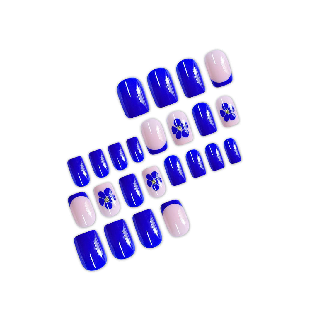 Floral Accent Press-On Nail Art Brehn