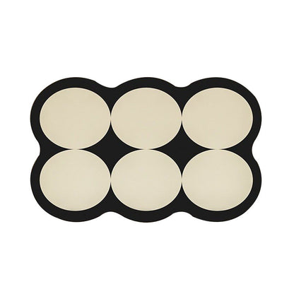 Absorbent Non-Slip Bathroom Mat with Circular Cushion Pads