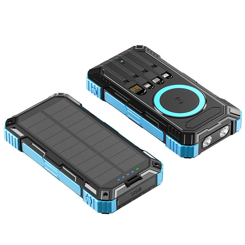 Solar Powerbank Mit Integriertem Led-Licht Brehn