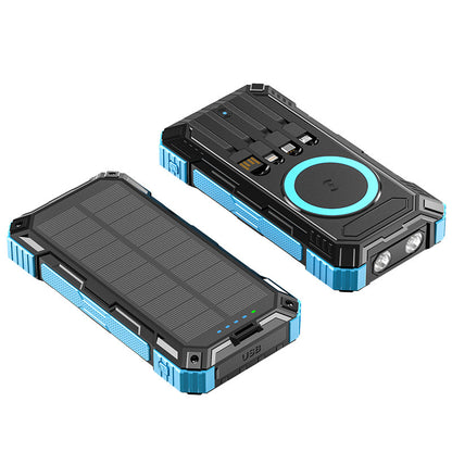 Solar Powerbank Mit Integriertem Led-Licht Brehn