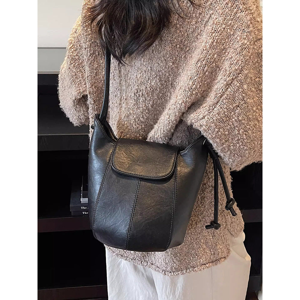 Bohemian Leder Eimer Tasche Brehn