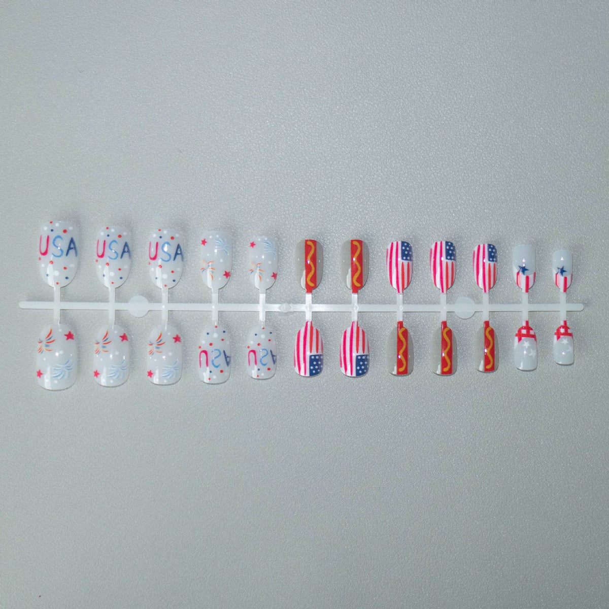 Patriotisches Nagelkunst-Set