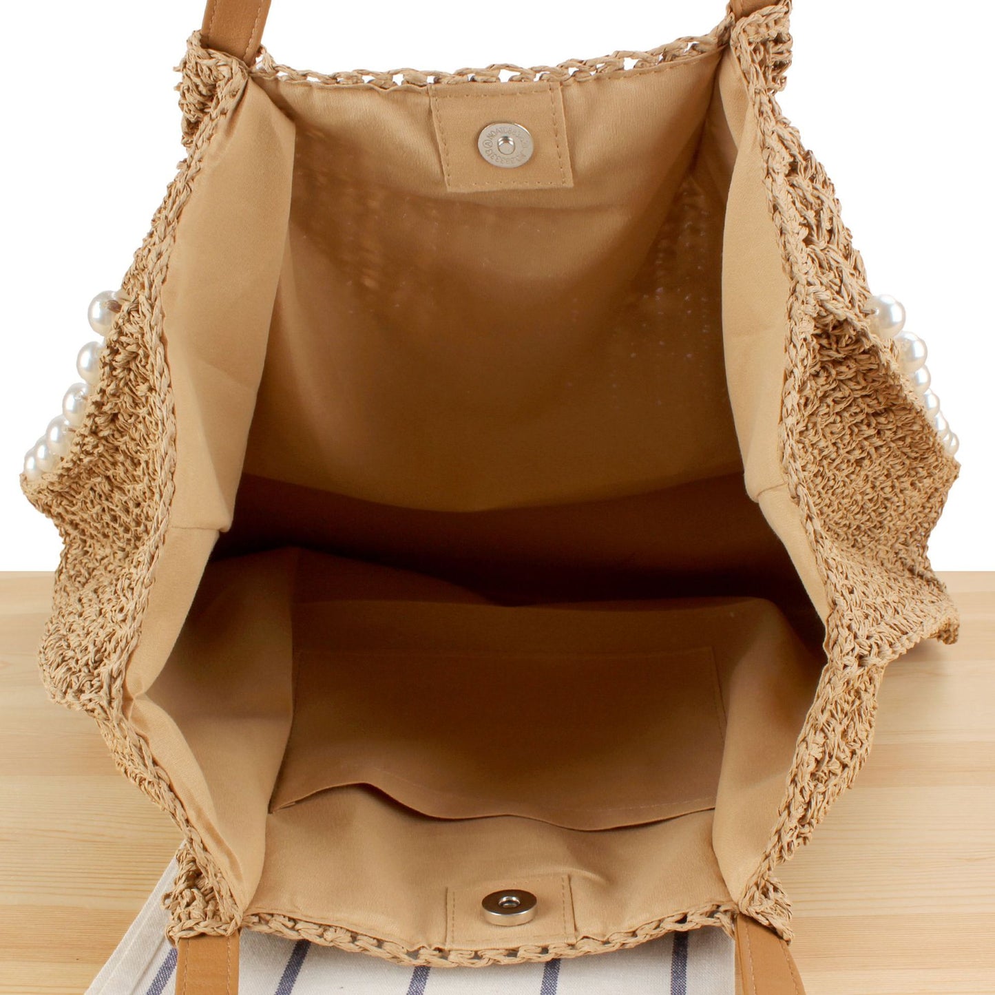 Ausdrucksstarke Strohtasche Brehn