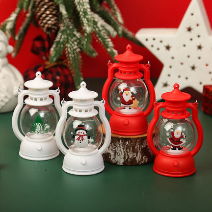Dekorative Weihnachtslaterne mit Weihnachtsmann-Motiv Brehn