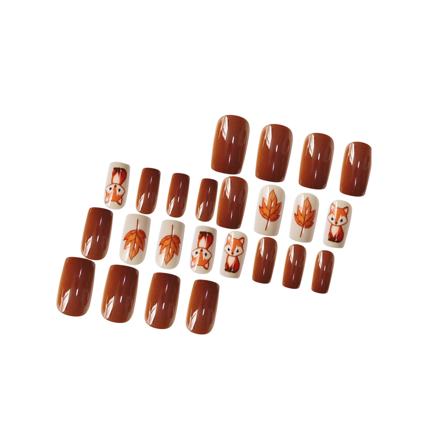 Dekoratives Glitzerstern-akzentuiertes Press-On-Nagelset Brehn