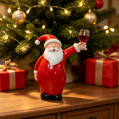 Lustige Weihnachtsmannfigur mit Bierkrug Brehn
