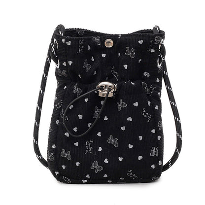 Lässige Durchzugs-Mini-Crossbody-Tasche