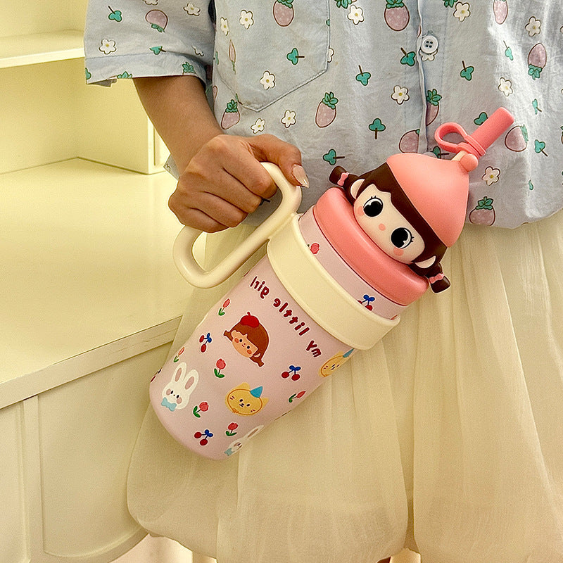 Damen Verspielte Trinkflasche mit Tiermotiv Brehn