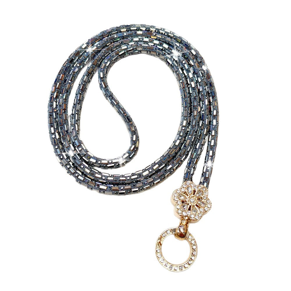 Dekorativer, mit Kristallperlen verzierter Brillenband Brehn