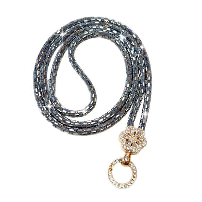 Dekorativer, mit Kristallperlen verzierter Brillenband Brehn