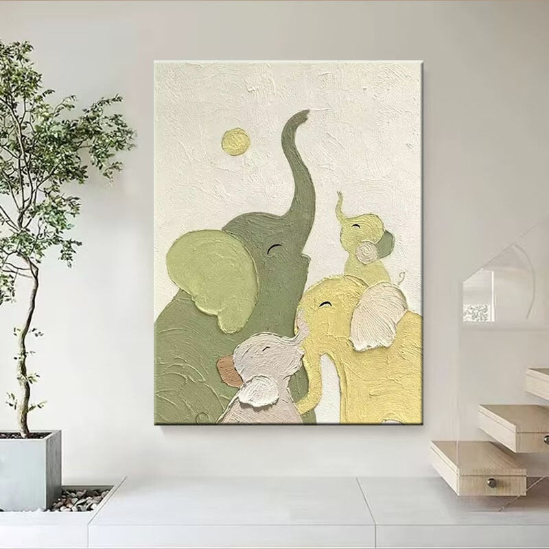 Elefanten-Themen-Leinwandkunst