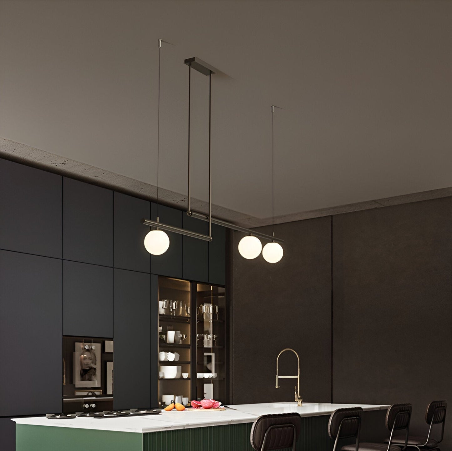 Brehn | Nordic Glass Linear Luxus Pendelleuchte