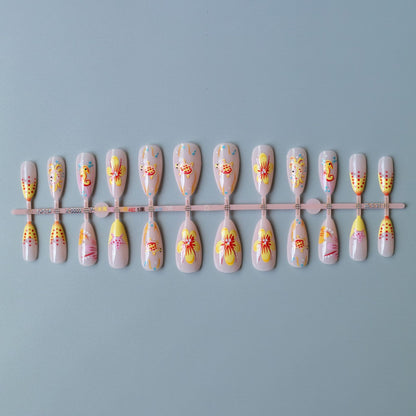Künstlerisches von Ozeanen inspiriertes Nagelkunstset