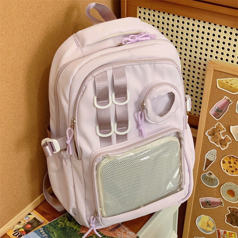 Multifunktionaler transparenter Schulrucksack