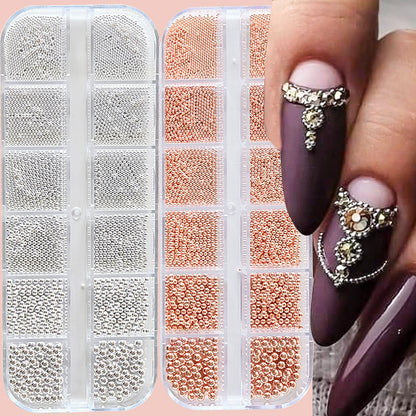 Dekorative Nail Art Perlen Set