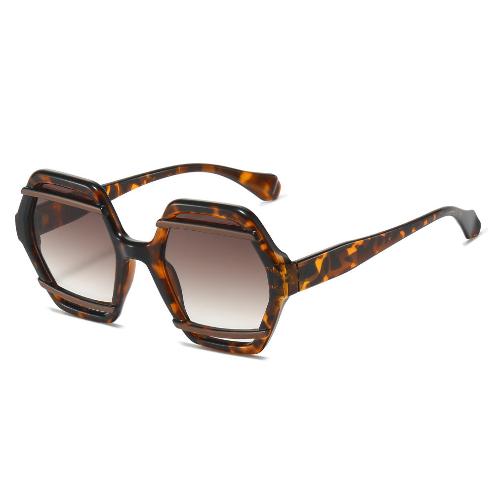 Oversized geometrische Sonnenbrille Brehn