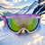 Damen Glamouröse Skibrille mit funkelndem Kristallbesatz Brehn