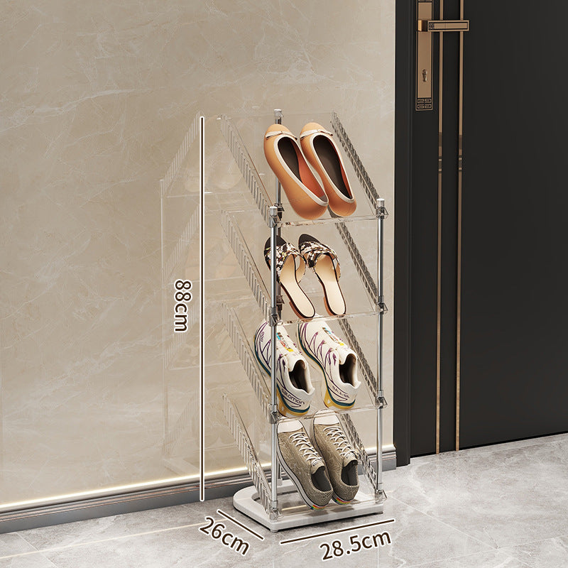 Schuhregal mit transparentem Design Brehn