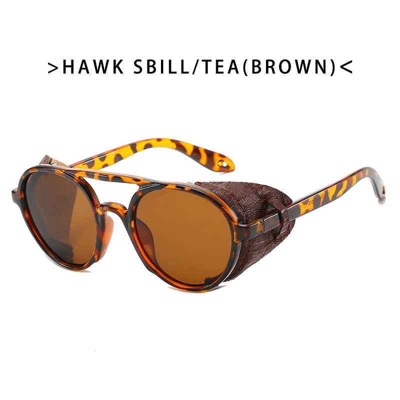 Damen trendige Fashion-Sonnenbrille mit innovativem  Rahmenbrett Brehn
