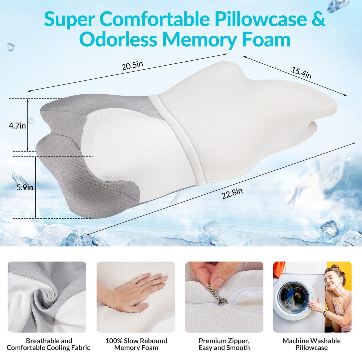 Ergonomisches Komfortkopfstütze Brehn