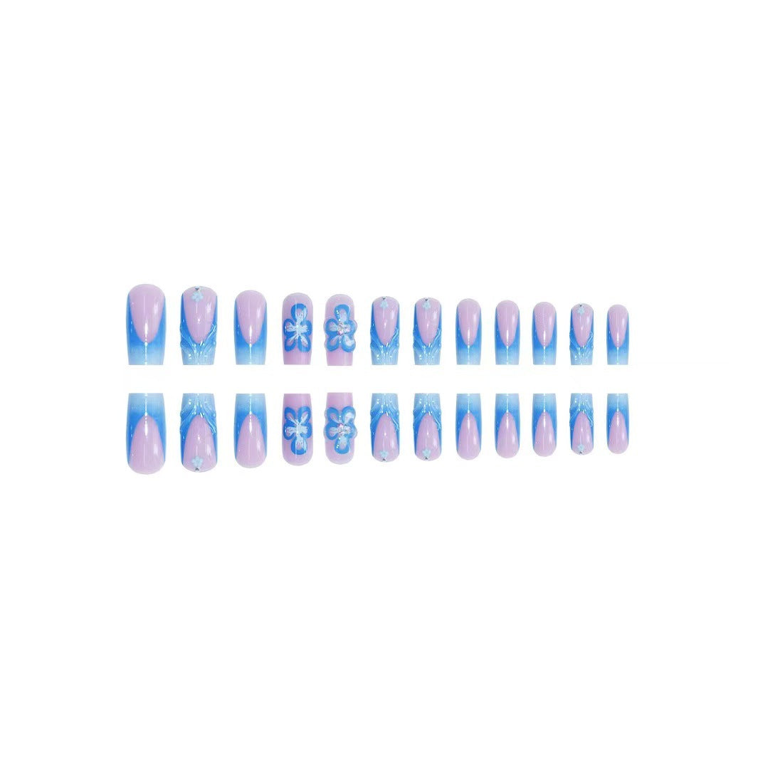 Blumen Design Acryl Nagel und Zehen Kunst Set Brehn