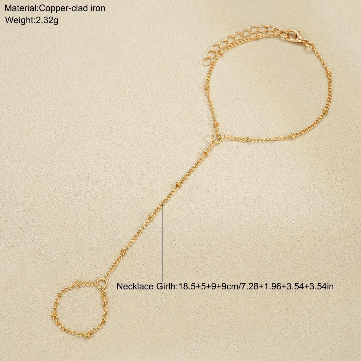 Glamouröse verstellbare Kettenfesselarmband Brehn
