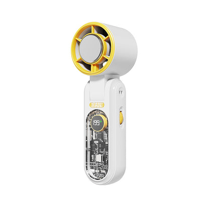 Damen tragbarer USB-Ventilator mit integrierter Temperaturanzeige Brehn