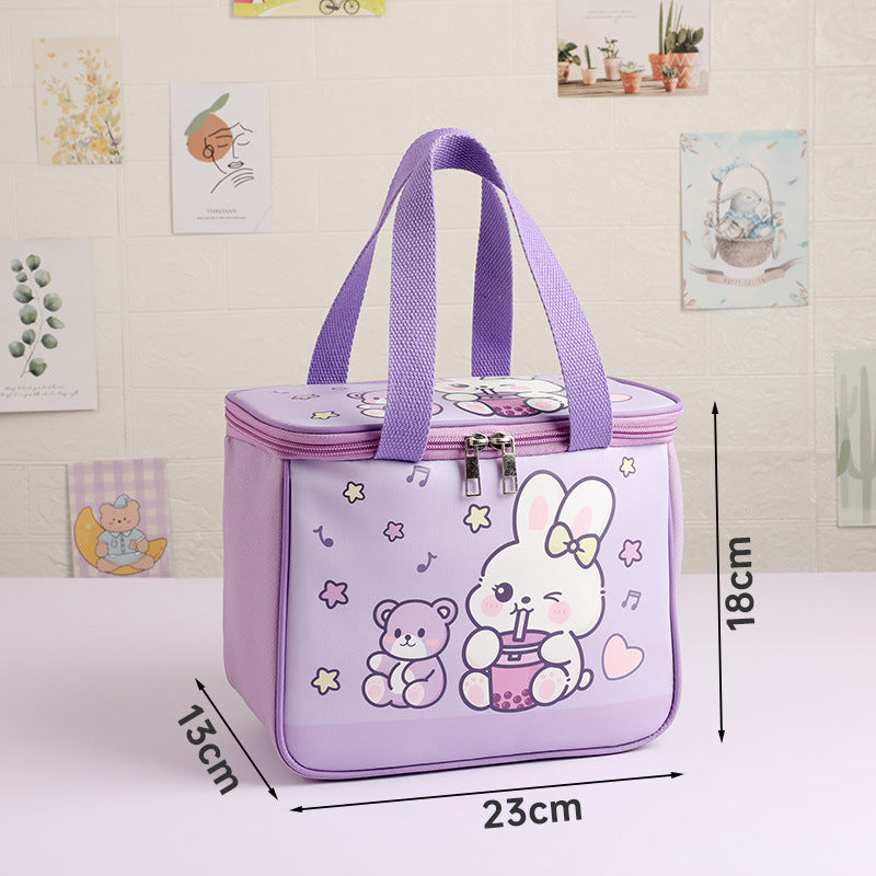 Isolierter Cartoon Lunch Tote Brehn