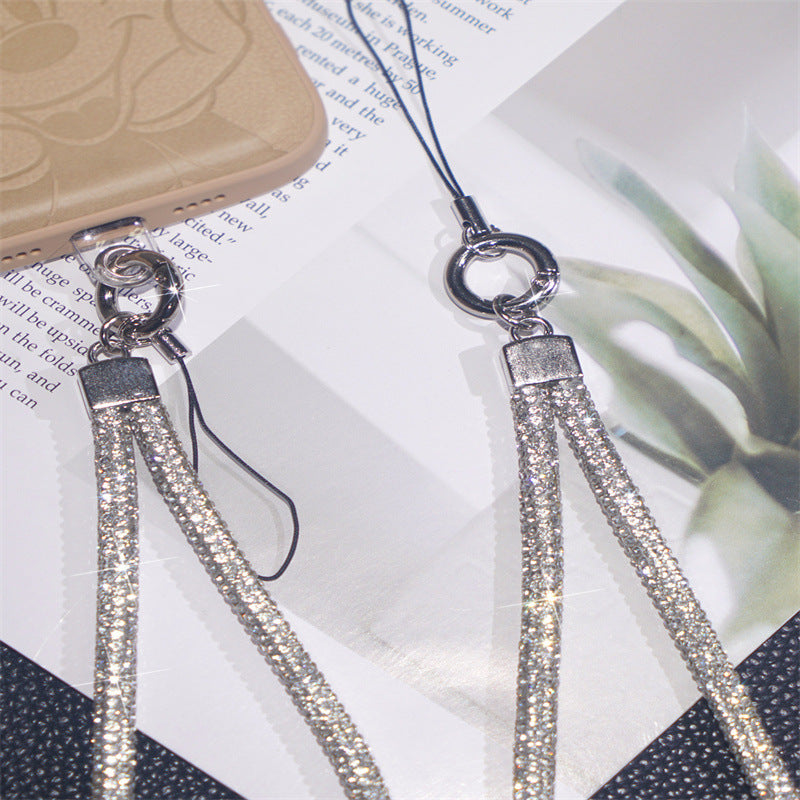 Glänzender Strass-Handy-Lanyard-Halter Brehn