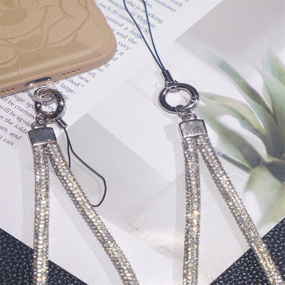 Glänzender Strass-Handy-Lanyard-Halter Brehn