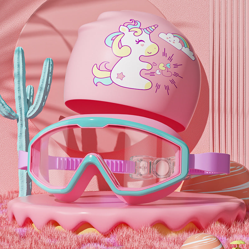 Kids Einhorn-Themen Schwimmbrillen Set Brehn