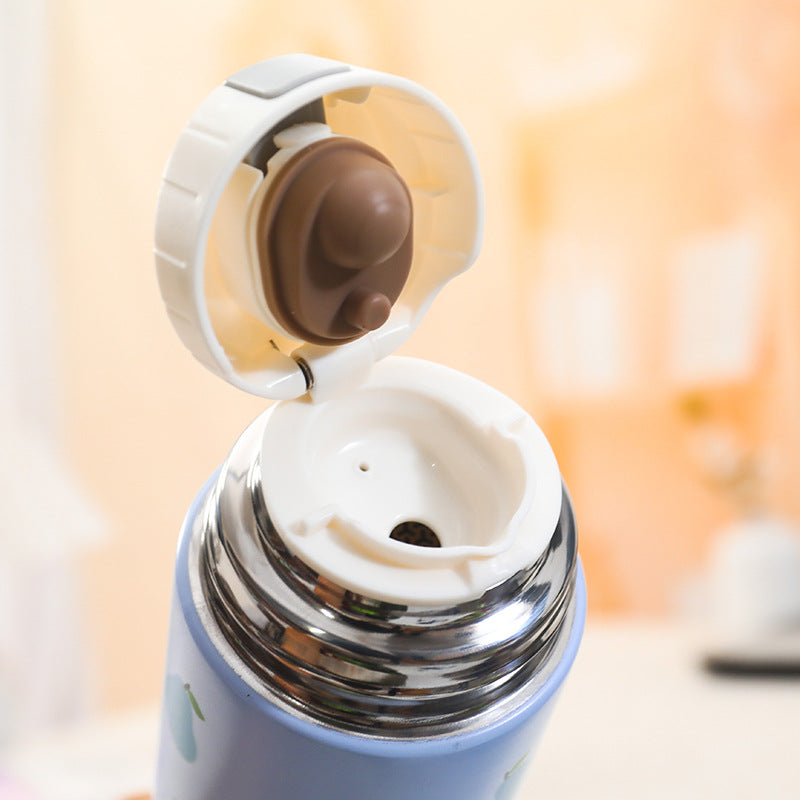 Damen Isolierte Trinkflasche mit fruchtigem Design und ergonomischem Tragegriff Brehn