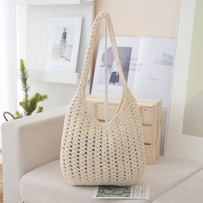 Handgefertigte Netz Schultertasche Brehn