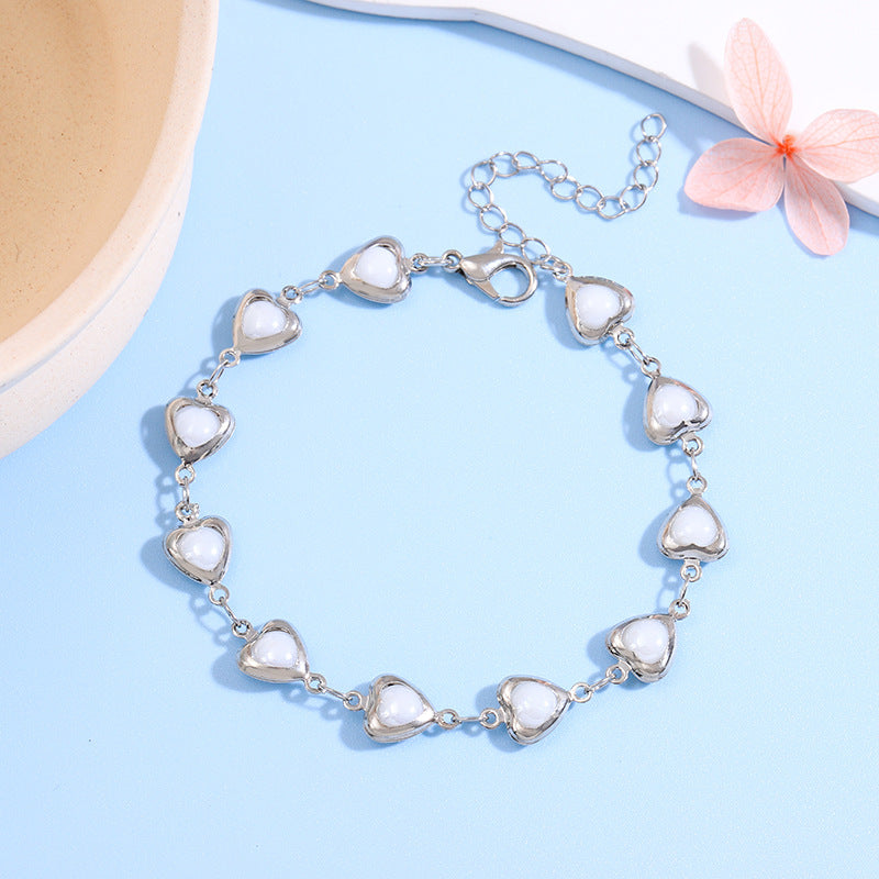 Herzförmiges Link-Armbändchen Brehn