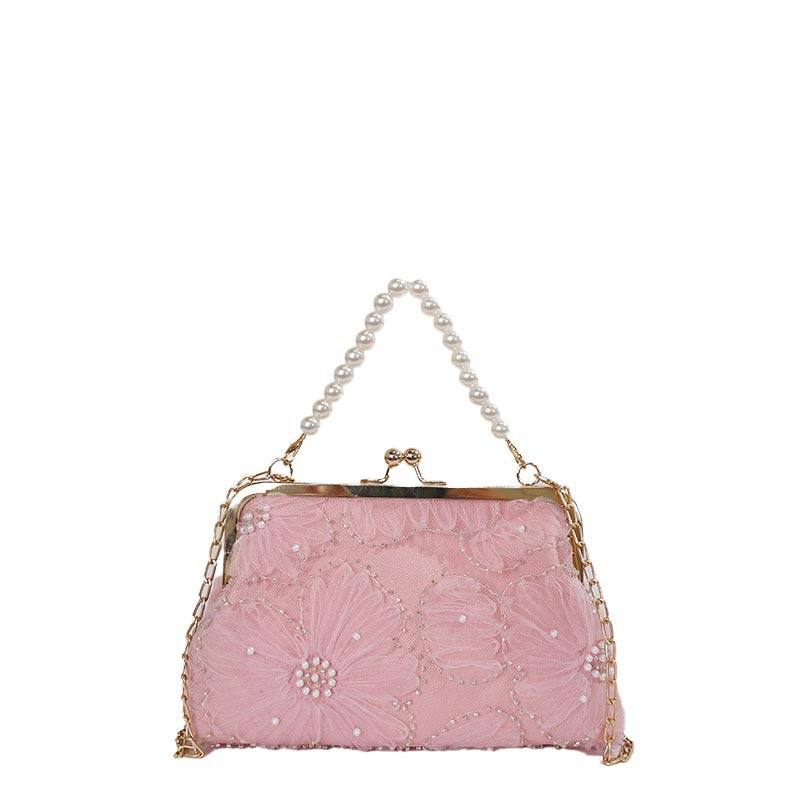 WoElegant Beadierte Abend Clutch Brehn