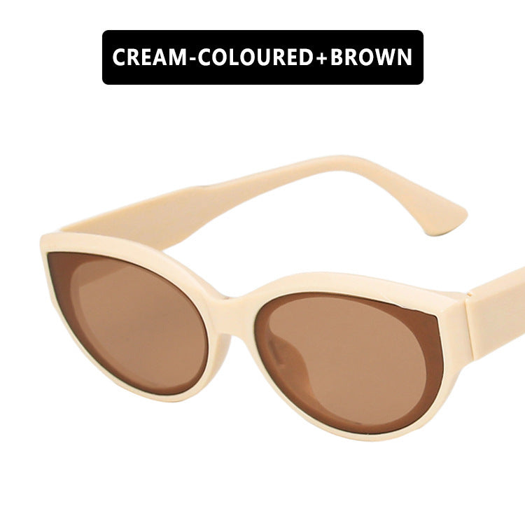 Damen Cat-Eye Sonnenbrille mit stilvollem Leopardenmuster und UV-Schutz Brehn