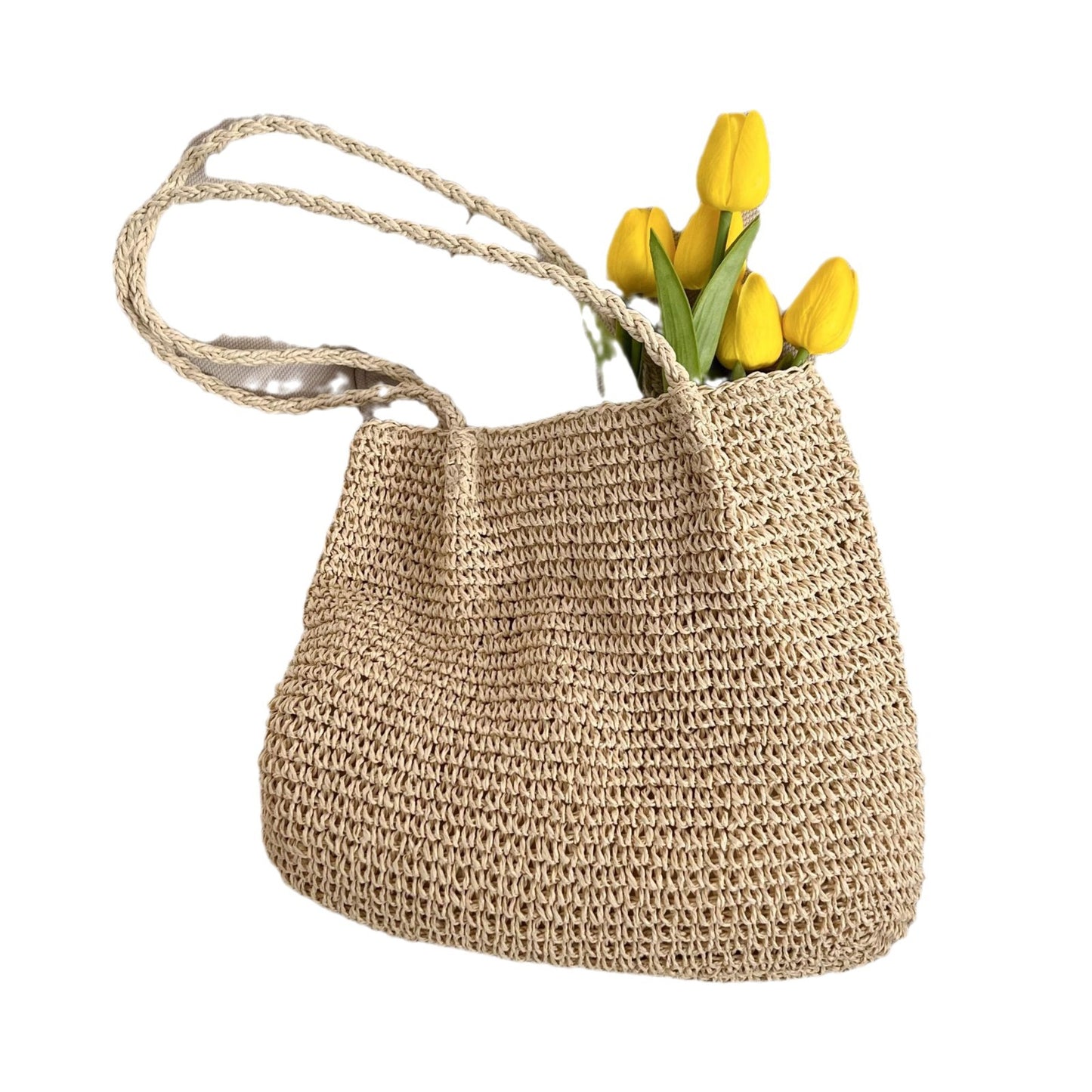 Elegante Basttasche mit Geräumigem Innenraum Brehn