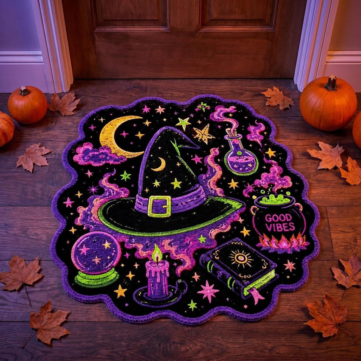 Künstlerische Halloween-Themen-Fußmatte