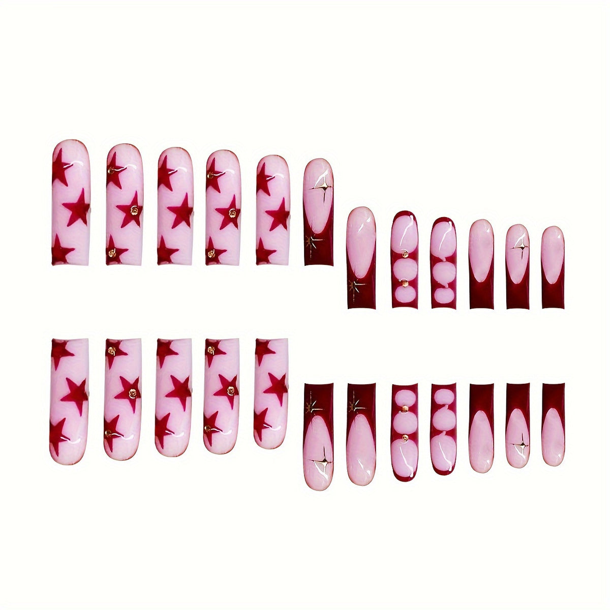 Künstlerisches Press-On Nageldesign Brehn
