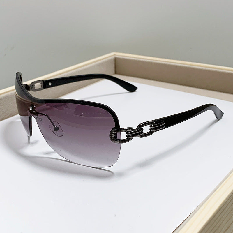 Unisex Chic Shield Sonnenbrille Brehn